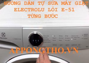 Lỗi E51 Máy Giặt Electrolux Mạch Điều Khiển Hỏng (Triac hoặc IC)