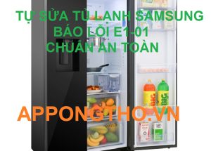 Thay cảm biến ngăn đông để xóa lỗi F1-01 tủ lạnh Samsung