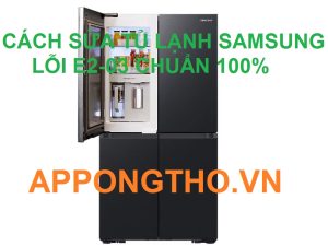 Bảo Dưỡng Tủ Lạnh Samsung Để Tránh Lỗi E2-03 thế nào?