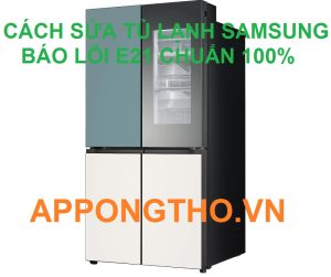 Cách khắc phục lỗi E21 do quạt ngăn đá tủ lạnh Samsung